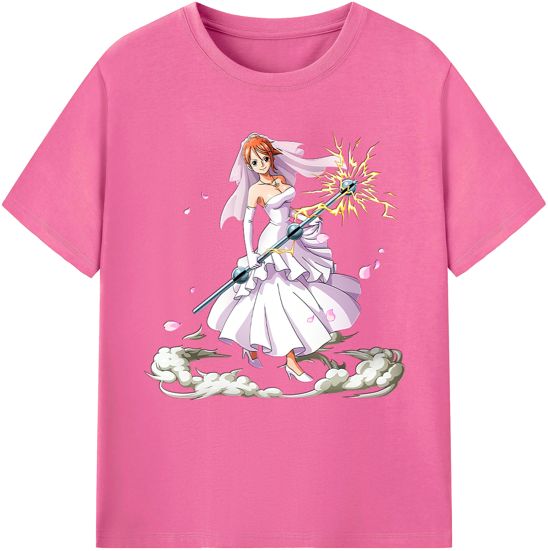 （画像用） ワンピース ナミ ONE PIECE Nami レディースカジュアルプリントTシャツ（綿100％）